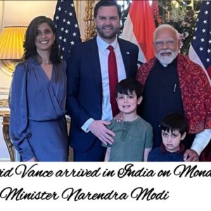 James David Vance arrived in India on Monday and met with Prime Minister Narendra Modi. Four days tour visit of the JD Vance in India