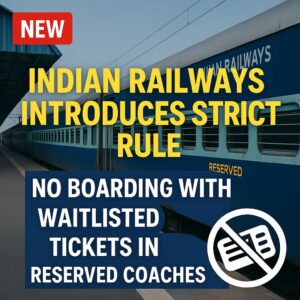 Indian Railways Introduces Strict Rule: No Boarding with Waitlisted Tickets in Reserved Coaches