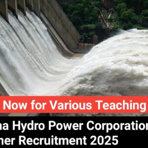 Odisha Hydro Power Corporation Guest Teacher Recruitment 2025: Apply Now for Various Teaching Posts