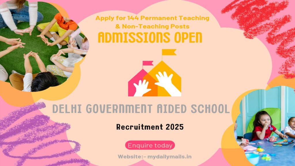 Delhi Government School Teacher Recruitment 2025 