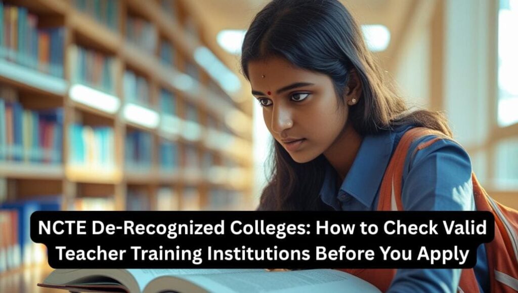NCTE De-Recognized Colleges: How to Check Valid Teacher Training Institutions Before You Apply