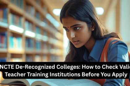 NCTE De-Recognized Colleges: How to Check Valid Teacher Training Institutions Before You Apply