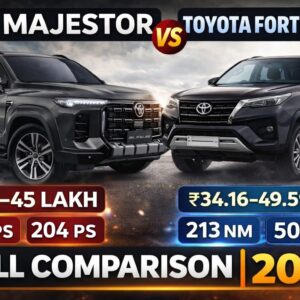 MG Majestor vs Toyota Fortuner MG Majestor 2026 price