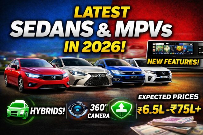 Upcoming Sedans and MPVs in India 2026