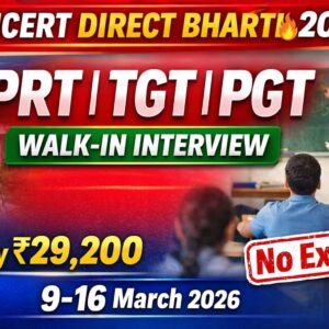 NCERT Ajmer Teacher Vacancy 2026 Walk in Interview